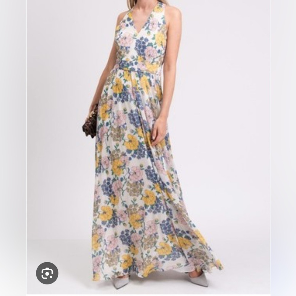 Floral Halter Maxi Dress